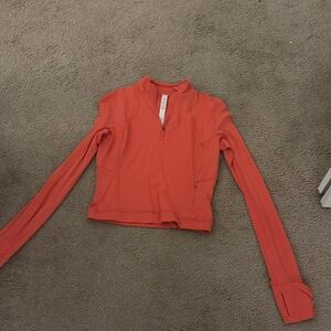 lululemon slim fit cropped quarter zip